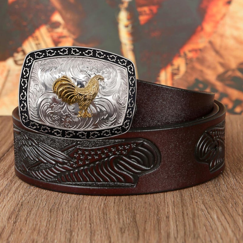 WMG Western Belt Buckles for men women - Rooster Belt Buckle - Rodeo Cowboy Belt Buckle - Fits Up to 2 Inch Belts - Image 2